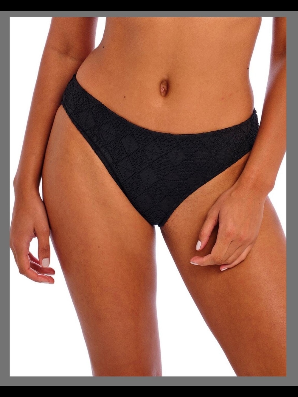 Freya Nomad Nights Black Crochet Bikini Bottom